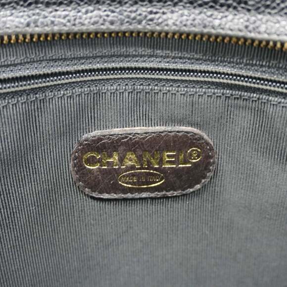 Chanel caviar skin tote bag, black, women's - Picture 5 of 10